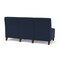 Lesro Siena Armless 3 Seat Tandem Seating No Center Arms, Walnut, RF Blueberry Back, MD Ink Seat SN3102 - alternate 3